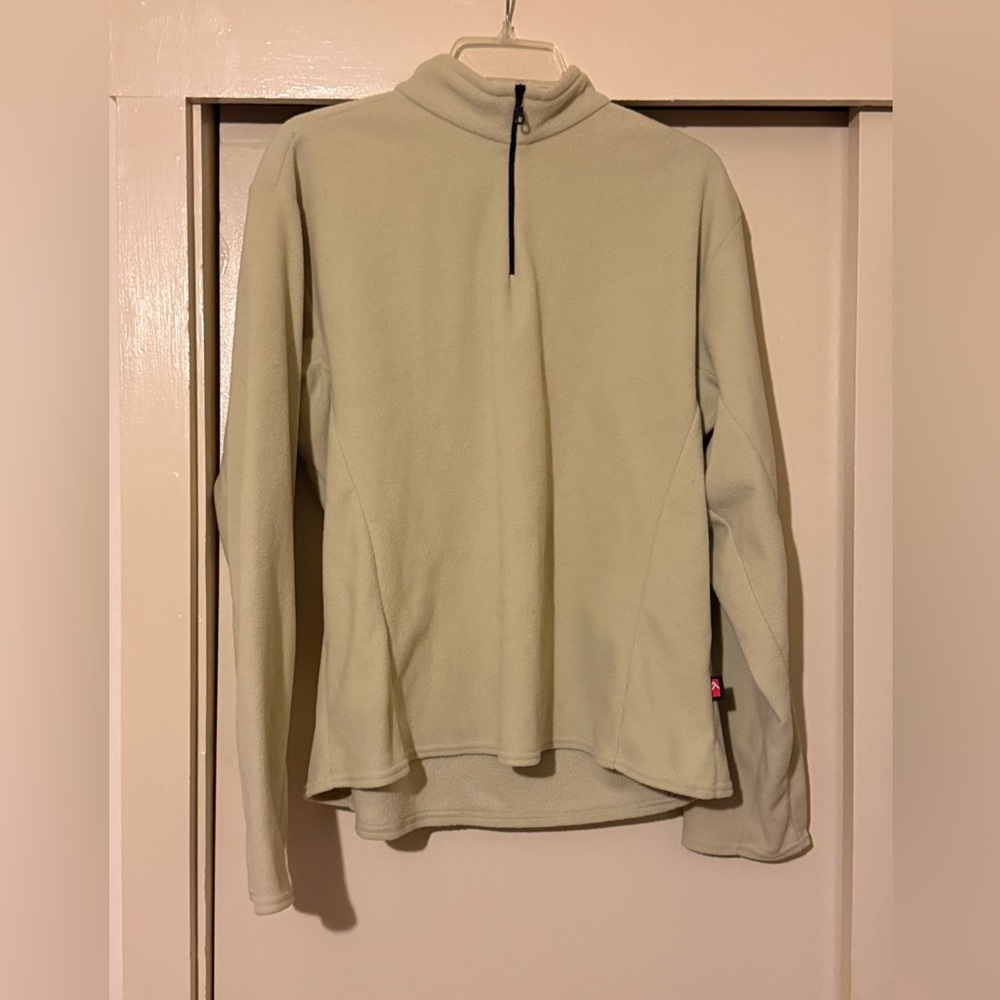 XL Alpine Design Light Green Quarter-Zip Pullover